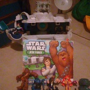 Star Wars collectibles. Comes with a book, ship and figures with Accessories